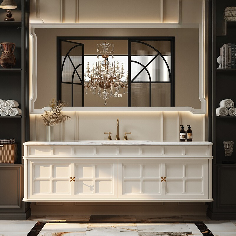 Luxury Skin Care - Französischer Retro-Badezimmerschrank, Dekorationen, Display, trendiger, platzsparender