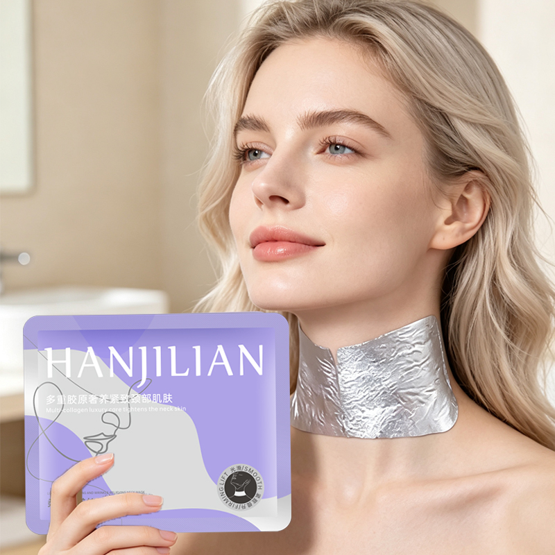 Luxury Skin Care - Weiche und luxuriöse, knitterfreie Halsmaske, feuchtigkeitsspendend