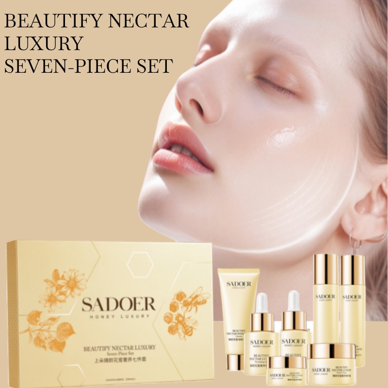 Luxury Skincare Gifts - Sadoer Zhenyan Blütennektar Luxuriöses Hautpflege-Set, Sieben-Teiliges