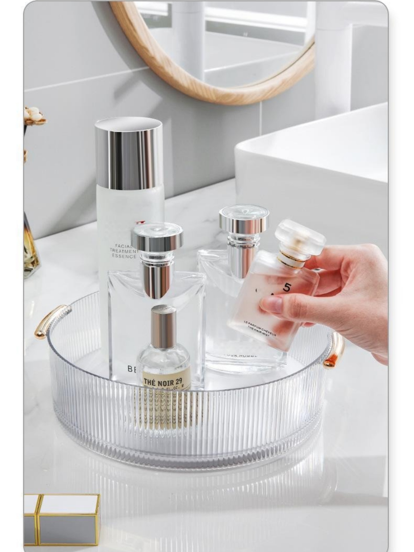Vertikal geripptes transparent – Luxury Skincare Gifts Bewertung und Preis