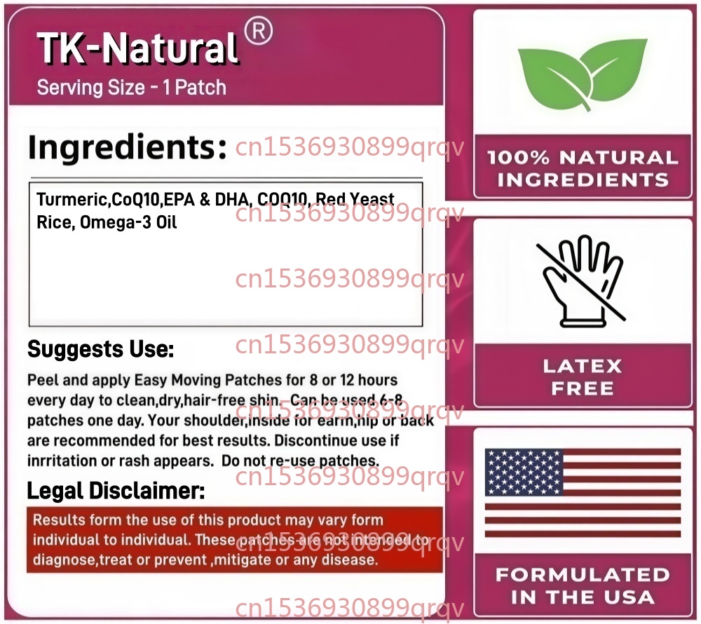 30 Omega-3 Transdermale Pflast – Coq10 Patch Eye Bewertung und Preis